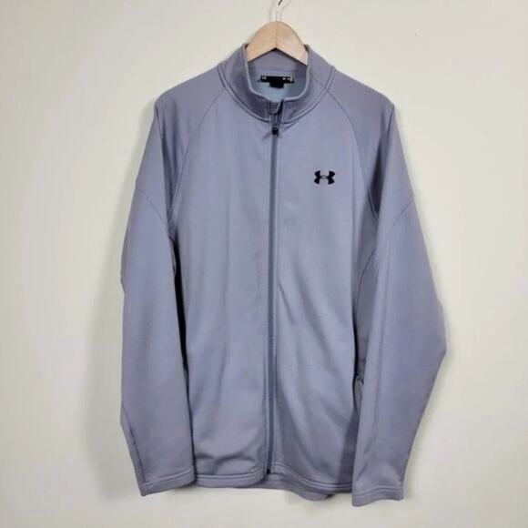 Under Armour Lightweight Full Zip Jacket Gray Men Size L Training Athletic - Picture 2 of 13